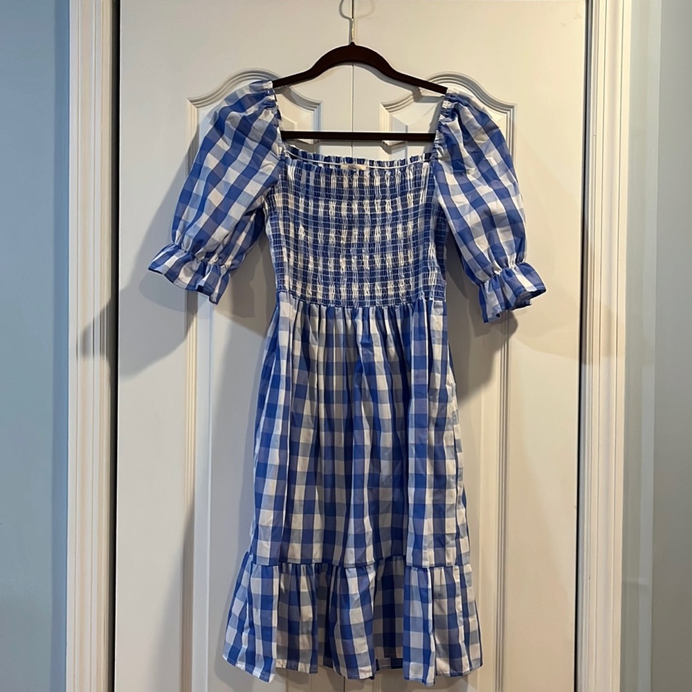Gingham Print Summer Dress